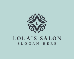 Feminine Spa Flower  logo design