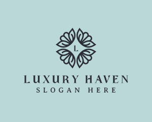 Feminine Spa Flower  logo design