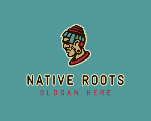 Ancient Tribe Man logo design