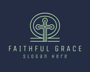 Holy Parish Cross logo design