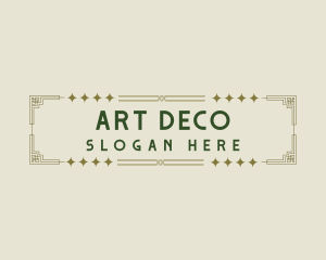 Elegant Art Deco logo design