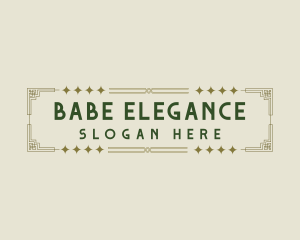 Elegant Art Deco logo design