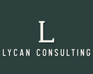 Minimalist Letter Consultancy logo design