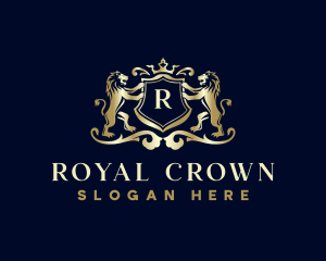 Royal Lion Crown logo design