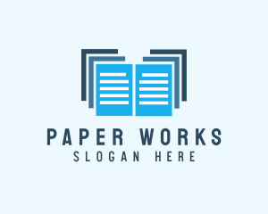 Paper Document Files logo design