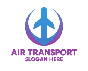 Airplane Cargo Service  logo design