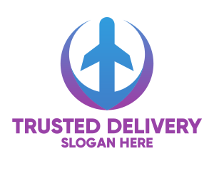 Airplane Cargo Service  logo design