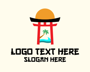 Japanese Shrine Beach  logo