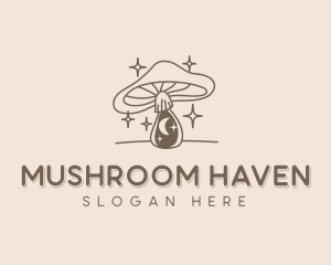 Natural Mushroom Wellness logo design