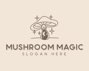 Natural Mushroom Wellness logo design