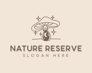 Natural Mushroom Wellness logo design