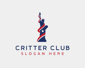 Statue of Liberty Patriot logo design