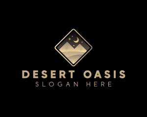 Dune Mountain Desert logo design