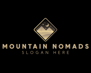 Dune Mountain Desert logo design