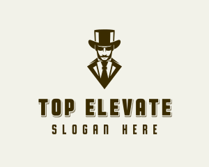 Top Hat Gentleman logo design