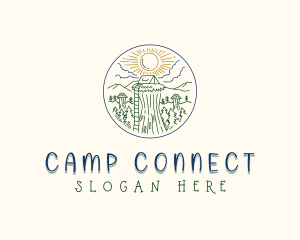 Sky Forest Camp logo design