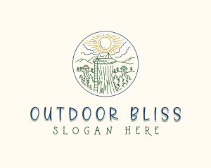 Sky Forest Camp logo design