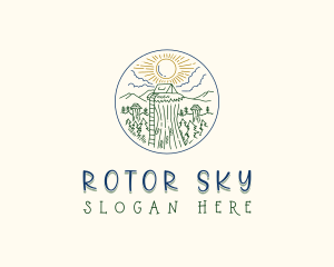 Sky Forest Camp logo design