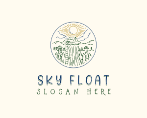 Sky Forest Camp logo design