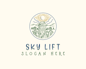 Sky Forest Camp logo design