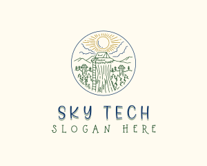 Sky Forest Camp logo design