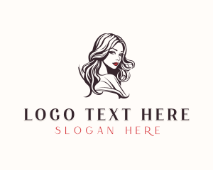 Woman Hairdresser Stylist logo