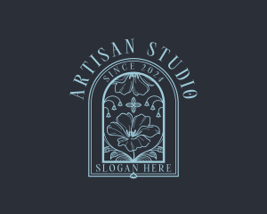 Stylish Floral Boutique logo design