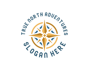 Adventure Navigation Compass logo design