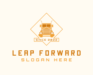 Orange Truck Forwarding logo design