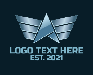 Car - Metallic Flying Letter A logo design
