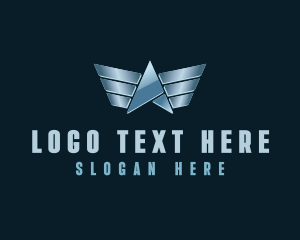 Metallic WingsLetter A logo