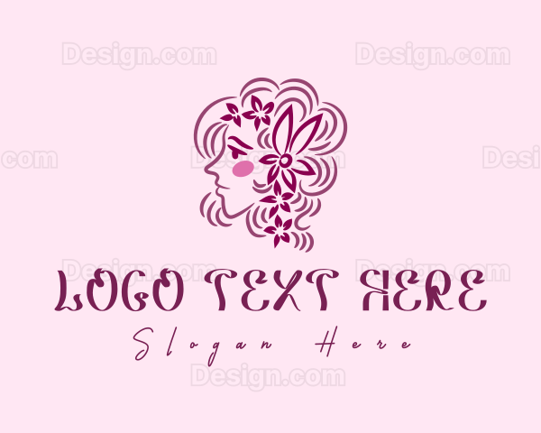 Beauty Woman Flower Logo