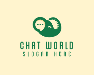 Chat Software Elephant  logo design