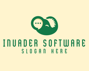 Chat Software Elephant  logo design