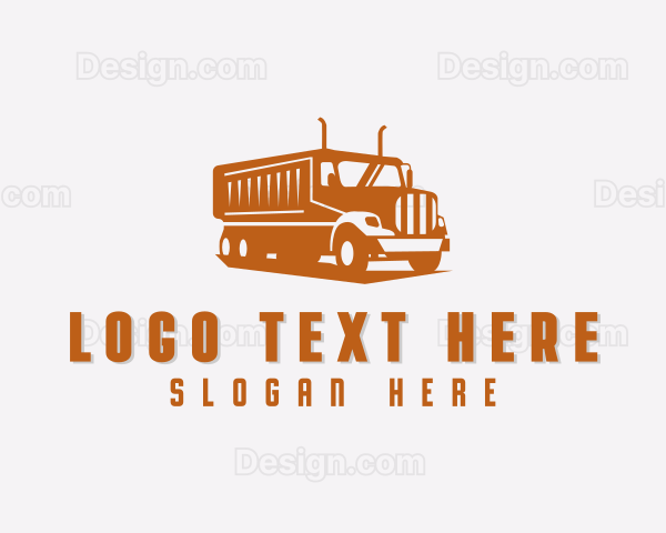 Logistics Truck Vehicle Logo