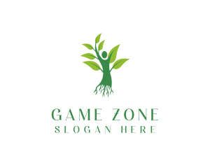Human Tree Plant Logo