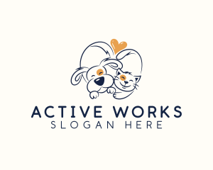 Pet Love Veterinarian logo design