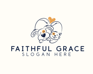 Pet Love Veterinarian logo design