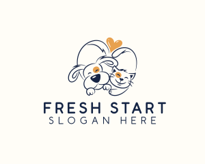 Pet Love Veterinarian logo design