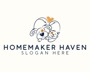 Pet Love Veterinarian logo design