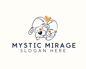 Pet Love Veterinarian logo design