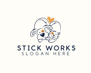 Pet Love Veterinarian logo design