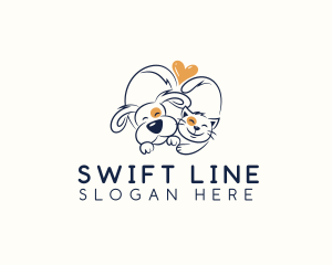 Pet Love Veterinarian logo design