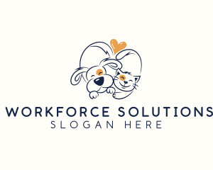 Pet Love Veterinarian logo design