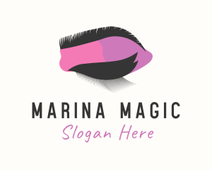 Pink Beauty Eyelash logo design