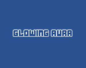 Robotic Glow Text logo design