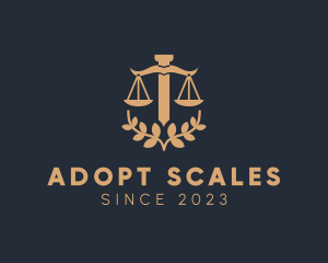 Laurel Law Scale logo design