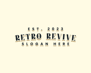 Retro Hipster Craft logo design