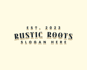 Retro Hipster Craft logo design