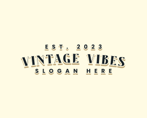 Retro Hipster Craft logo design